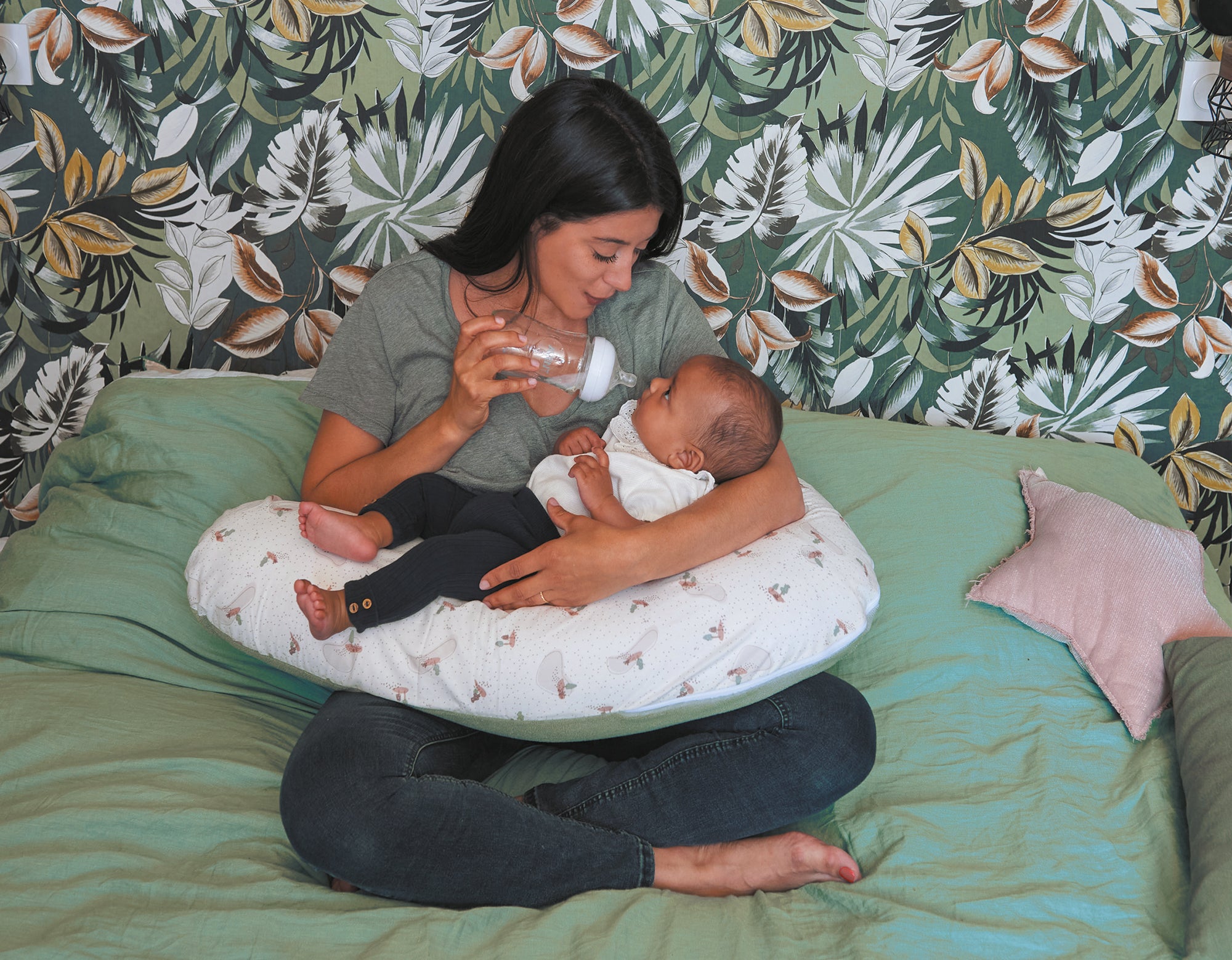 Възглавница За Бременни И Кърмене Natural Green Tineo