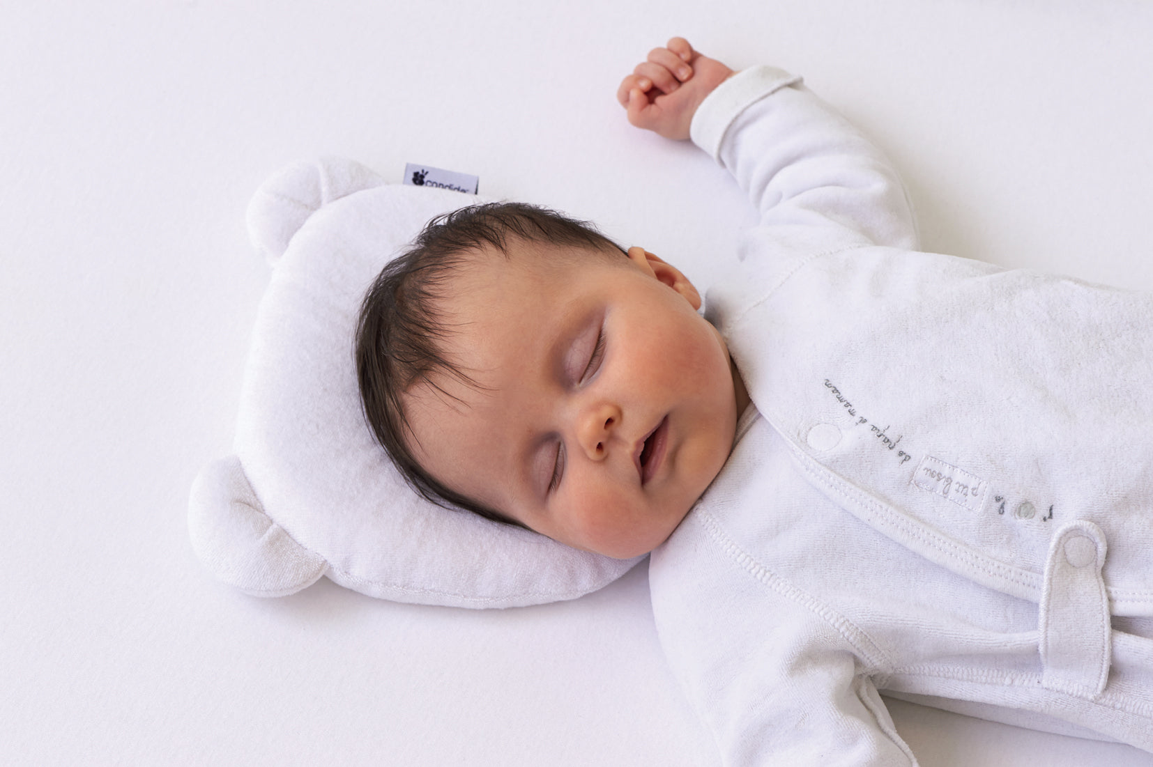 Детска Възглавница P'Tit Panda За Добре Закръглена Глава Бяла Candide