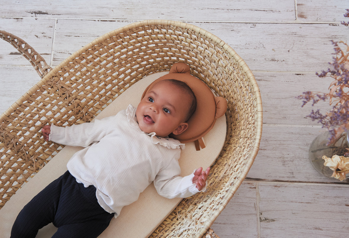 Perna pentru copii P'Tit Panda Air+ Pentru un cap bine rotunjit Caramel Candide