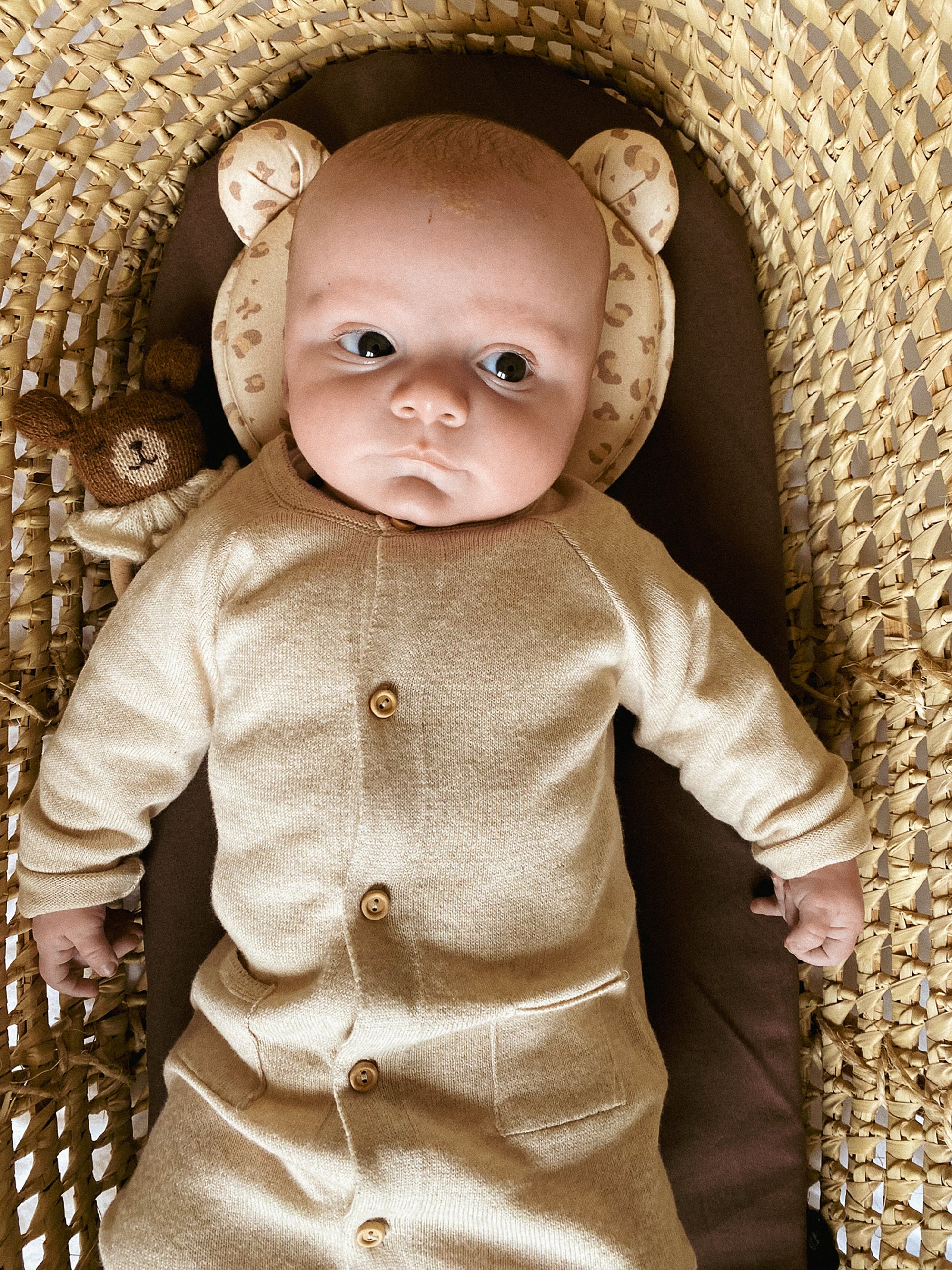 Детска Възглавница P'Tit Panda За Добре Закръглена Глава Леопард Candide