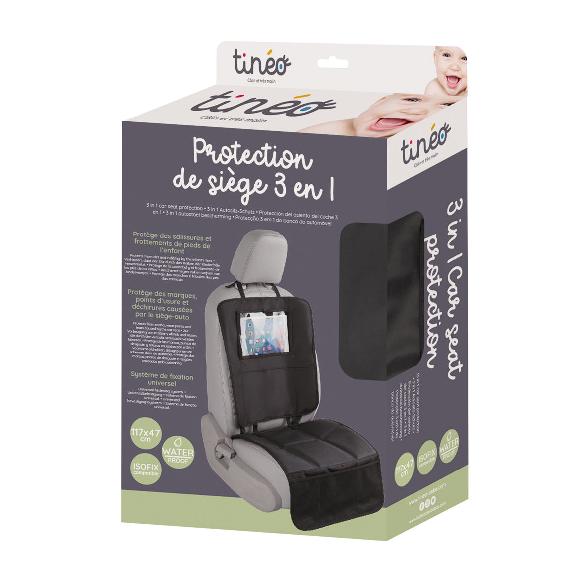 Протектор и Органайзер За Седалка На Кола 3в1 Tineo