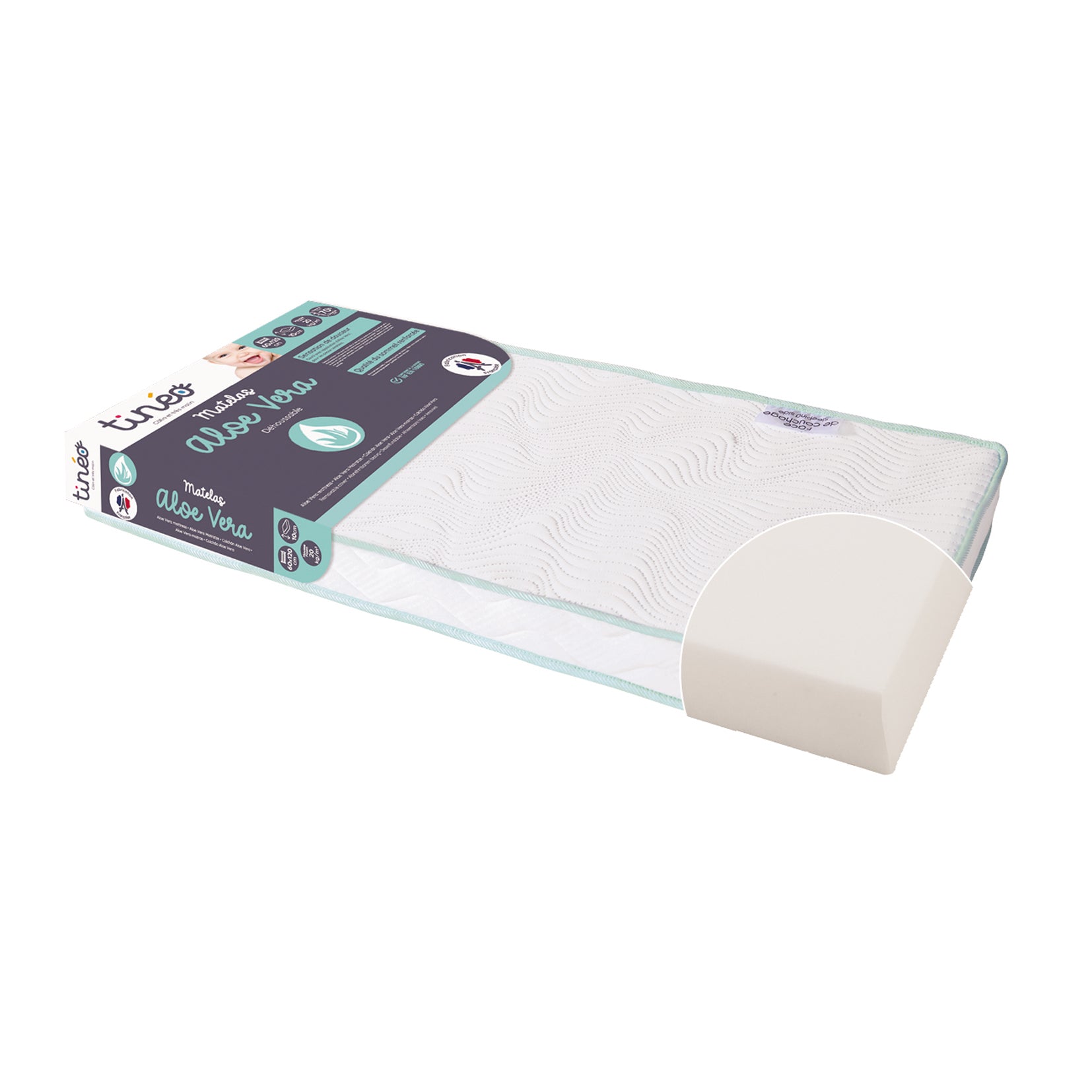 Бебешки Матрак Алое Вера 60Х120Х10См Tineo