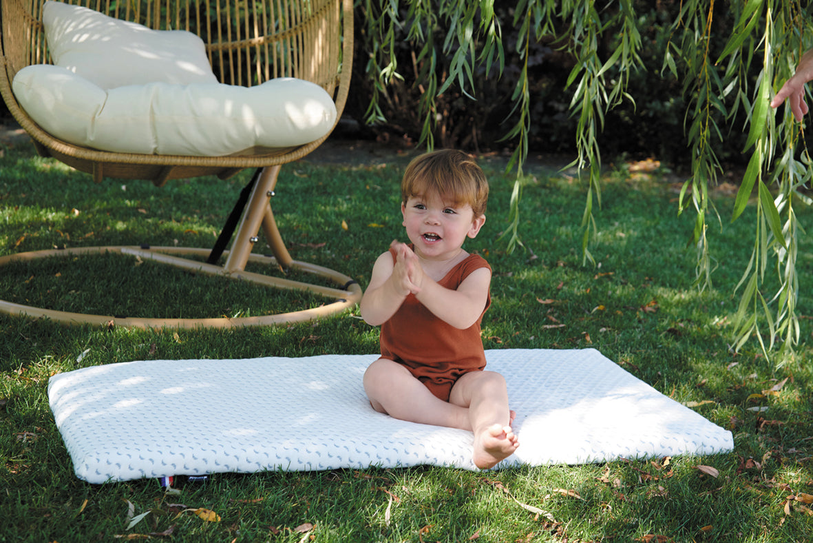 Матрак за пътуване Ocean Friendly изработен от рециклирана пластмаса, събрана от океана 60X120См (4См Дебелина) Candide