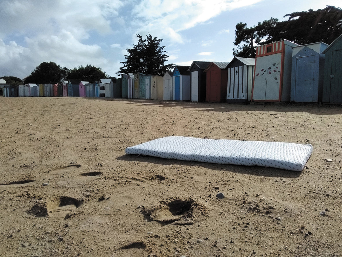 Матрак за пътуване Ocean Friendly изработен от рециклирана пластмаса, събрана от океана 60X120См (4См Дебелина) Candide