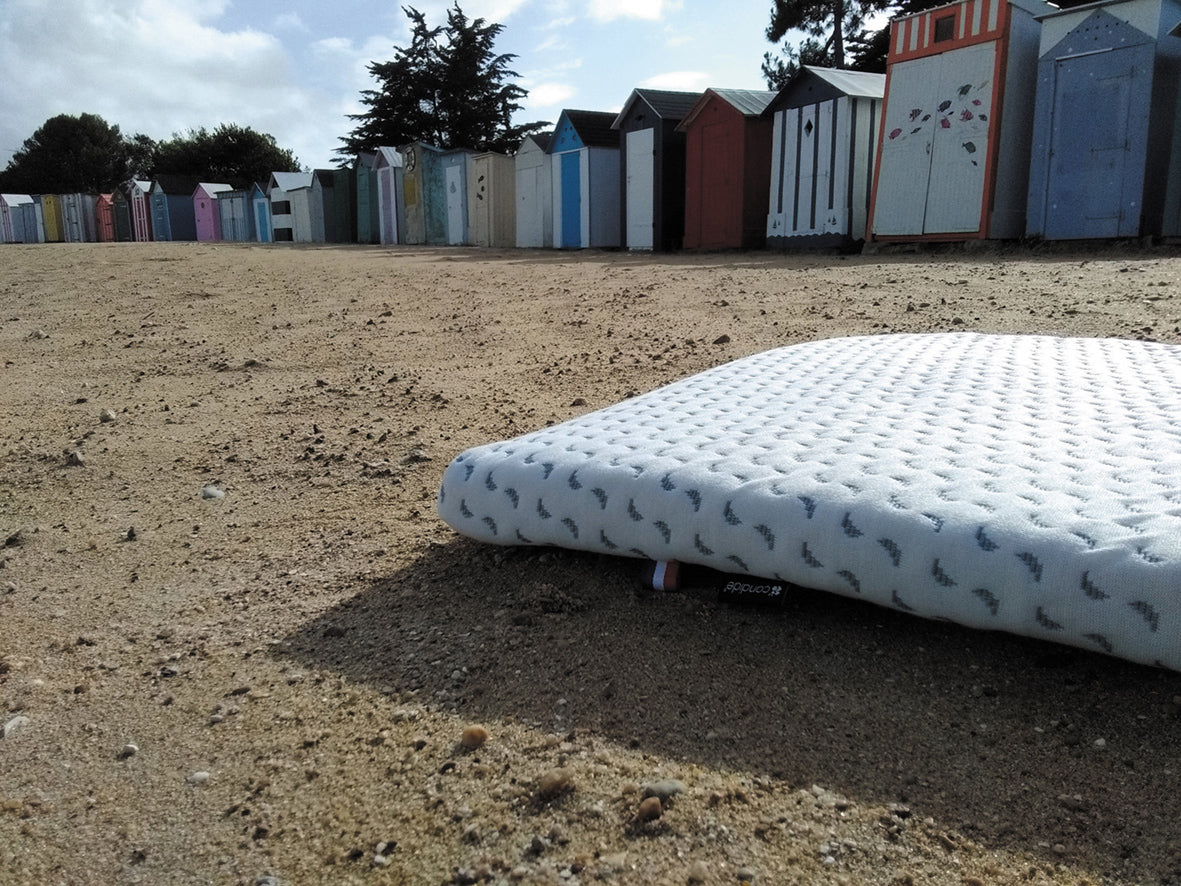 Матрак за пътуване Ocean Friendly изработен от рециклирана пластмаса, събрана от океана 60X120См (4См Дебелина) Candide