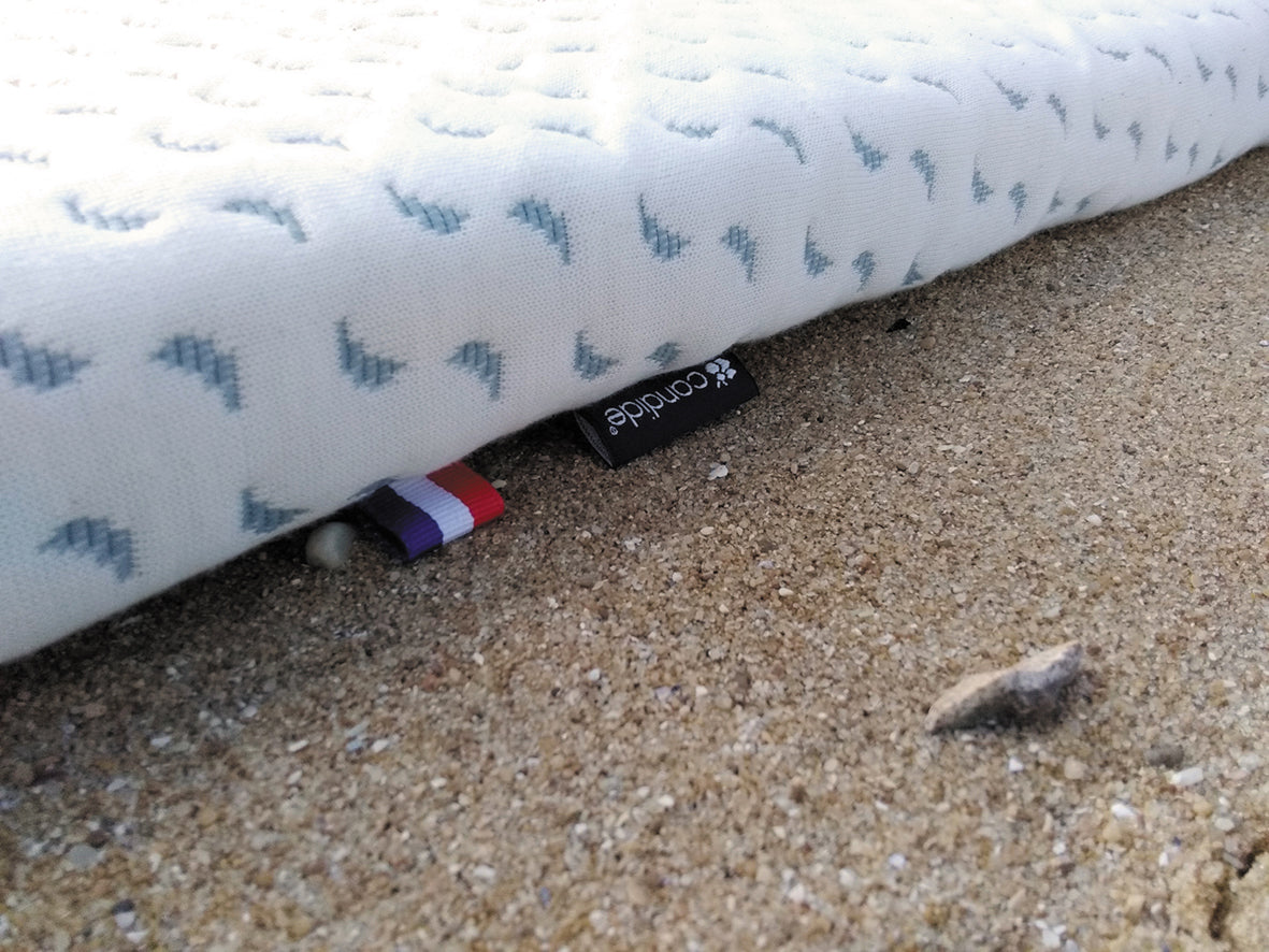 Матрак за пътуване Ocean Friendly изработен от рециклирана пластмаса, събрана от океана 60X120См (4См Дебелина) Candide