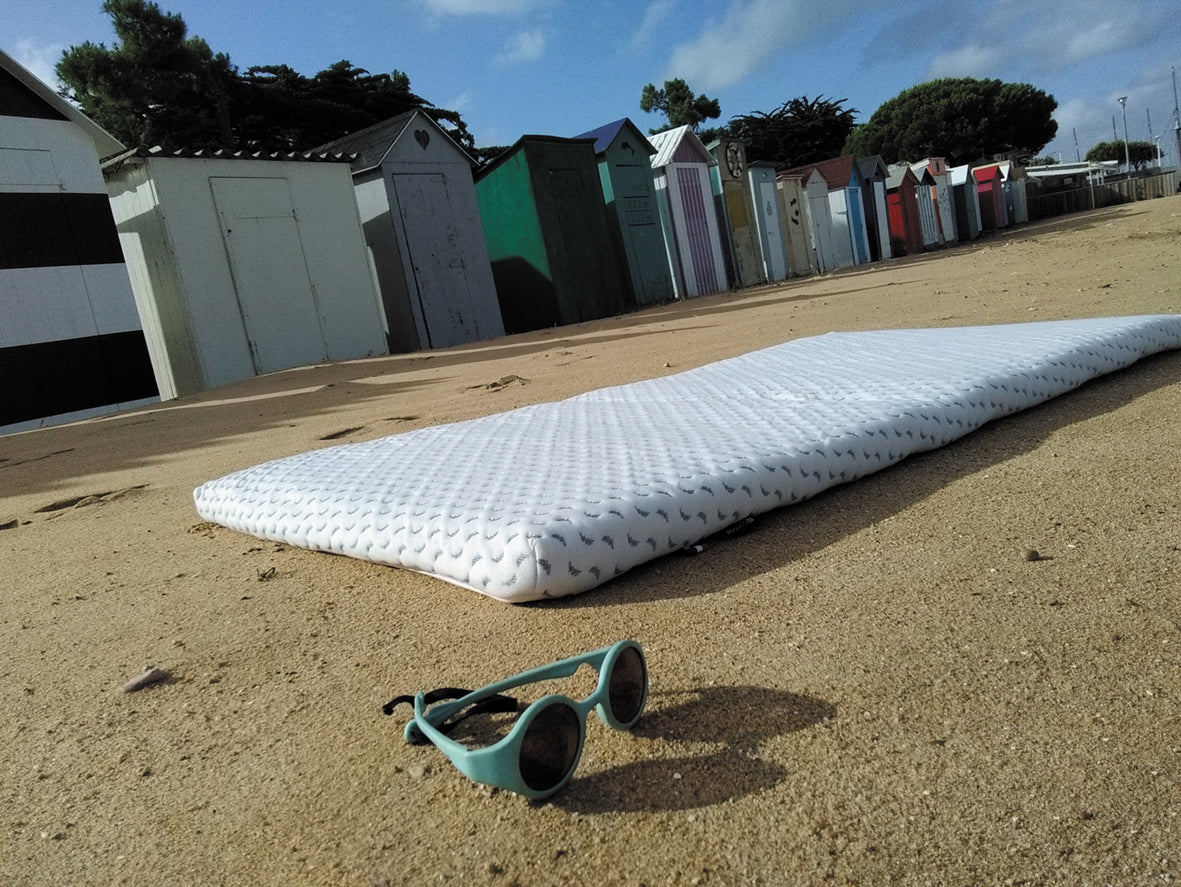 Матрак за пътуване Ocean Friendly изработен от рециклирана пластмаса, събрана от океана 60X120См (4См Дебелина) Candide