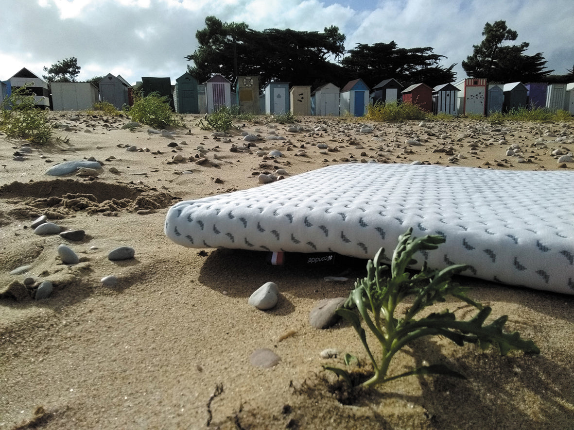 Матрак за пътуване Ocean Friendly изработен от рециклирана пластмаса, събрана от океана 60X120См (4См Дебелина) Candide