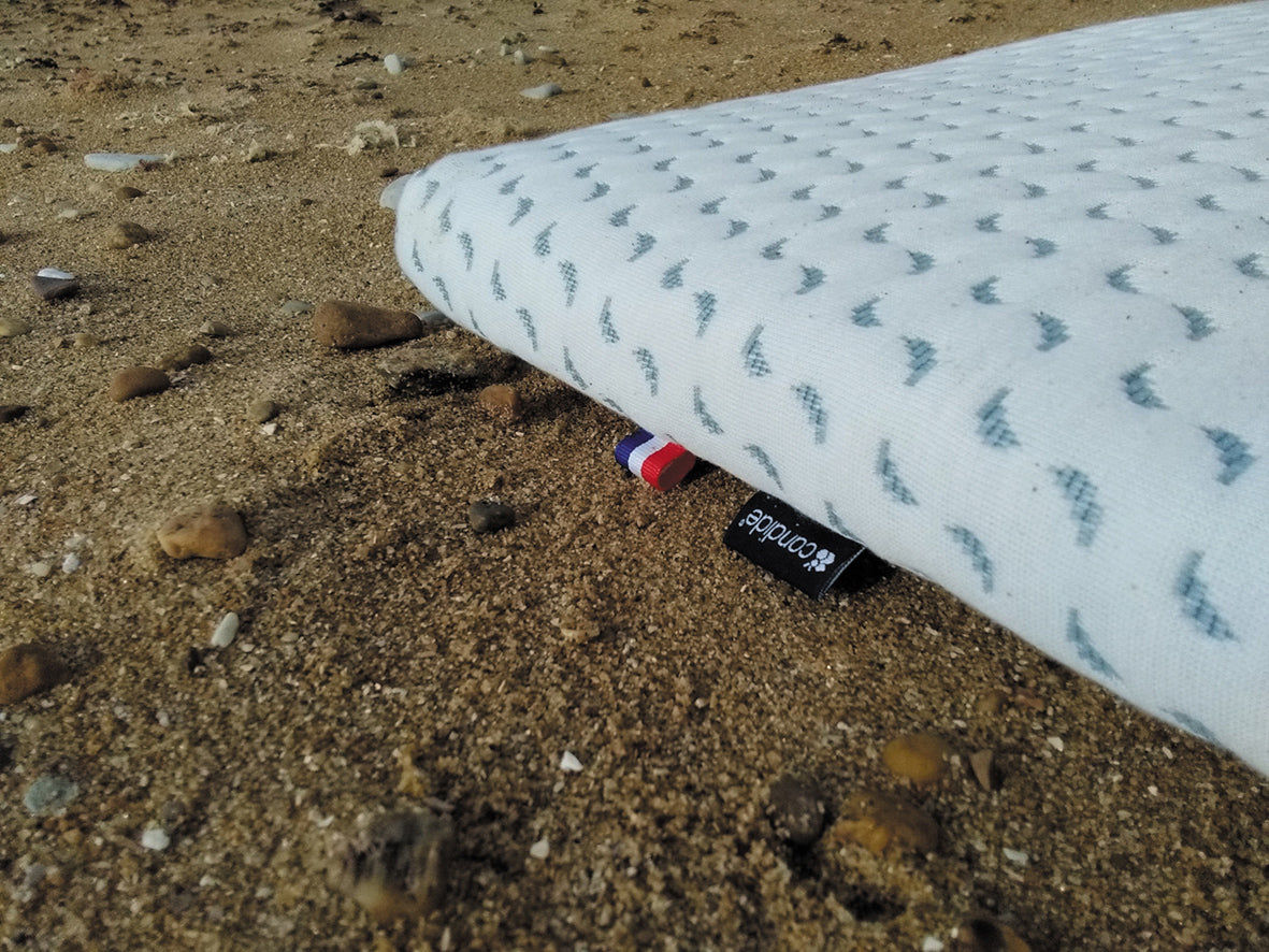 Матрак за пътуване Ocean Friendly изработен от рециклирана пластмаса, събрана от океана 60X120См (4См Дебелина) Candide