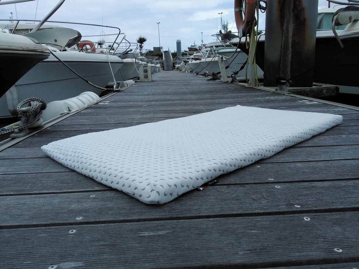 Матрак за пътуване Ocean Friendly изработен от рециклирана пластмаса, събрана от океана 60X120См (4См Дебелина) Candide