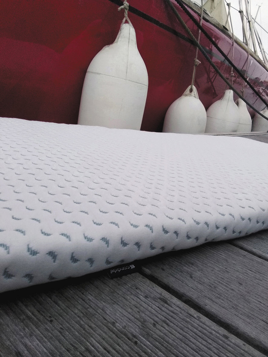 Матрак за пътуване Ocean Friendly изработен от рециклирана пластмаса, събрана от океана 60X120См (4См Дебелина) Candide