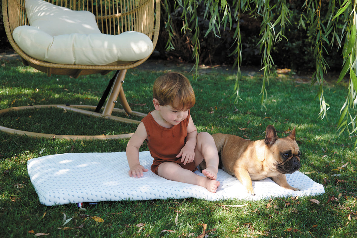 Матрак за пътуване Ocean Friendly изработен от рециклирана пластмаса, събрана от океана 60X120См (4См Дебелина) Candide