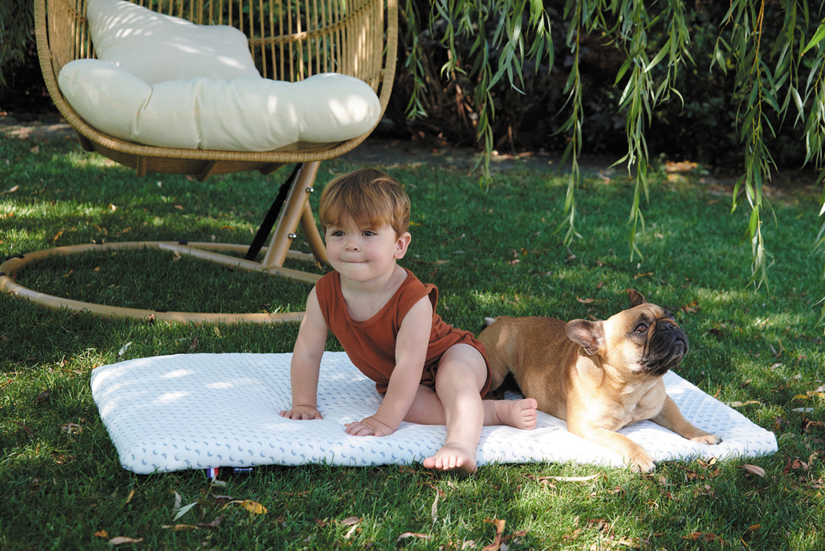 Матрак за пътуване Ocean Friendly изработен от рециклирана пластмаса, събрана от океана 60X120См (4См Дебелина) Candide