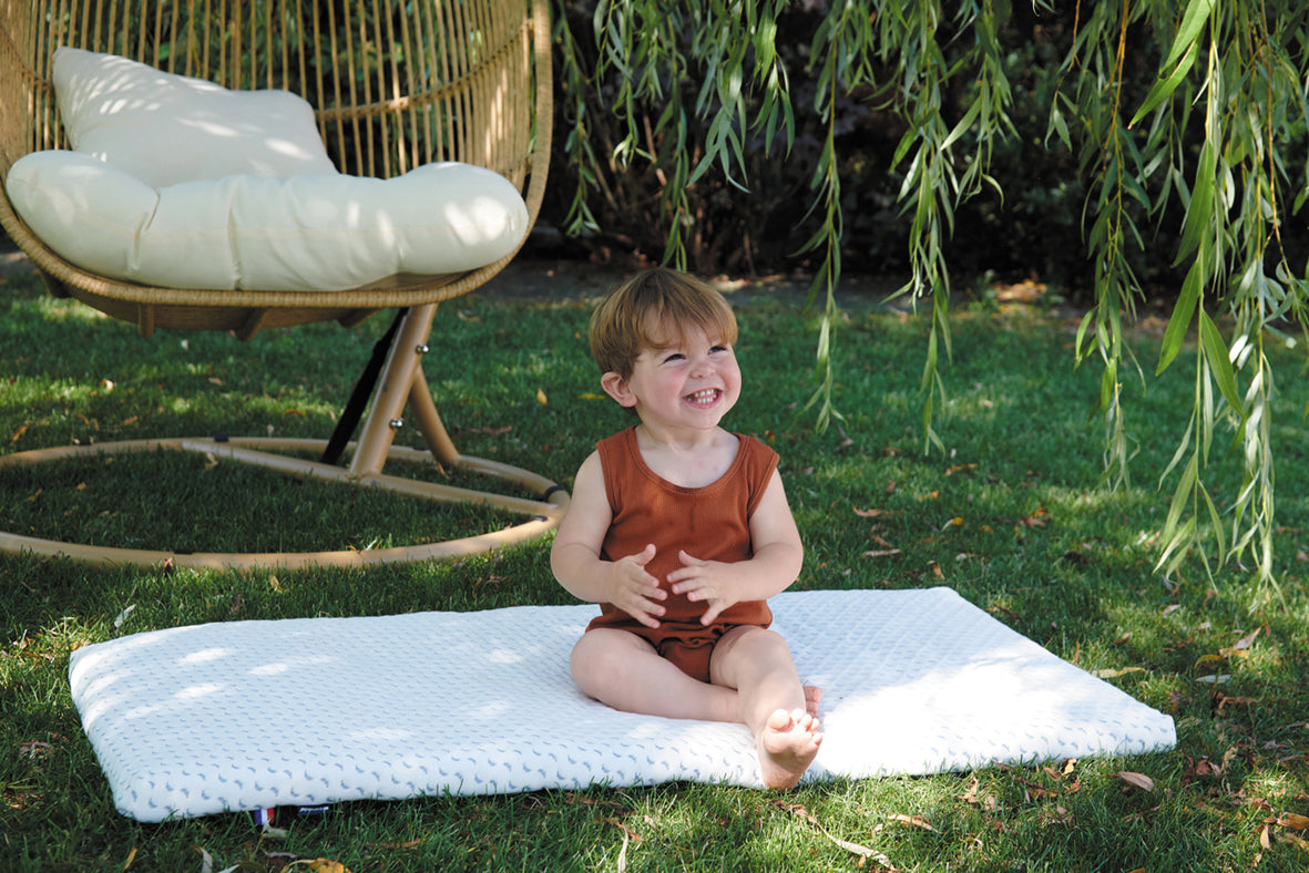 Матрак за пътуване Ocean Friendly изработен от рециклирана пластмаса, събрана от океана 60X120См (4См Дебелина) Candide