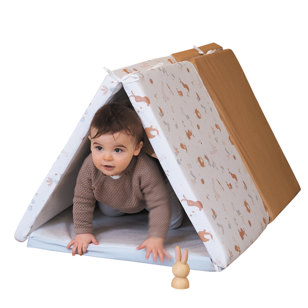 Интелигентна Постелка 5в1 Постелка За Игра, Подвижен Матрак, Барбарон, Тунел и Къща Малък Фермер Tineo