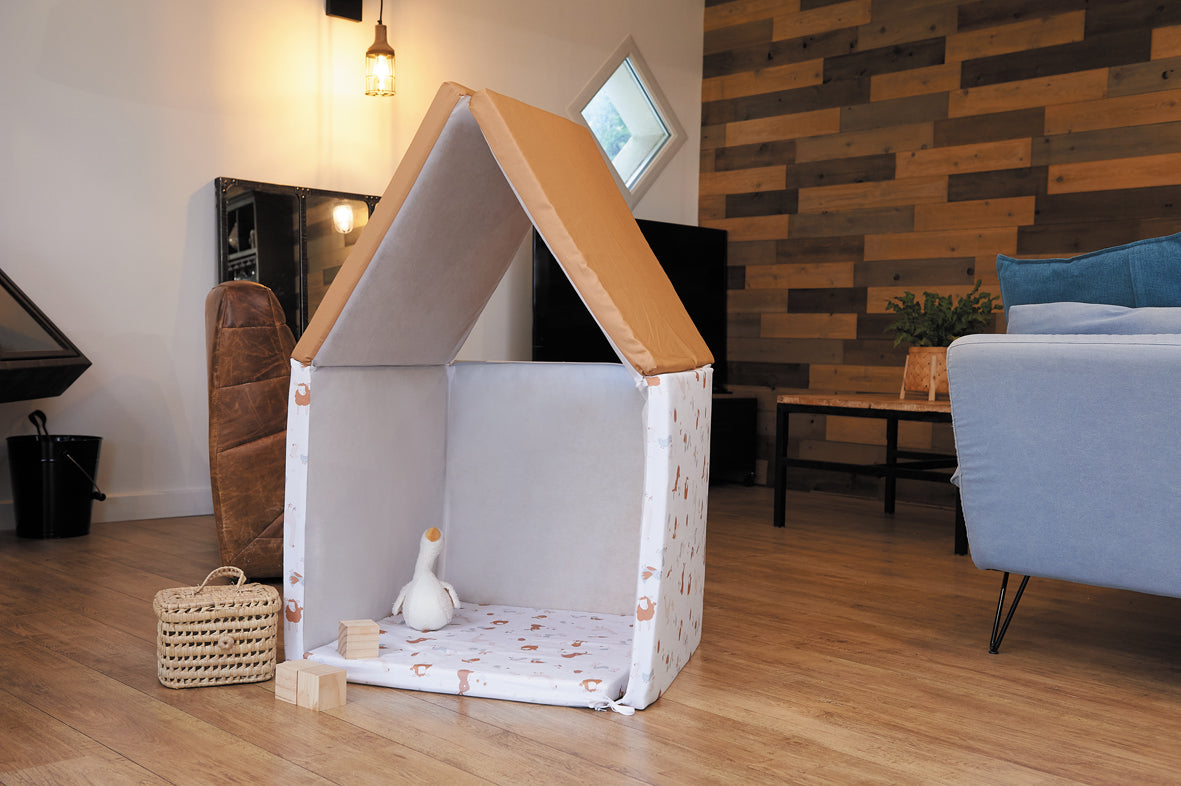 Интелигентна Постелка 5в1 Постелка За Игра, Подвижен Матрак, Барбарон, Тунел и Къща Малък Фермер Tineo