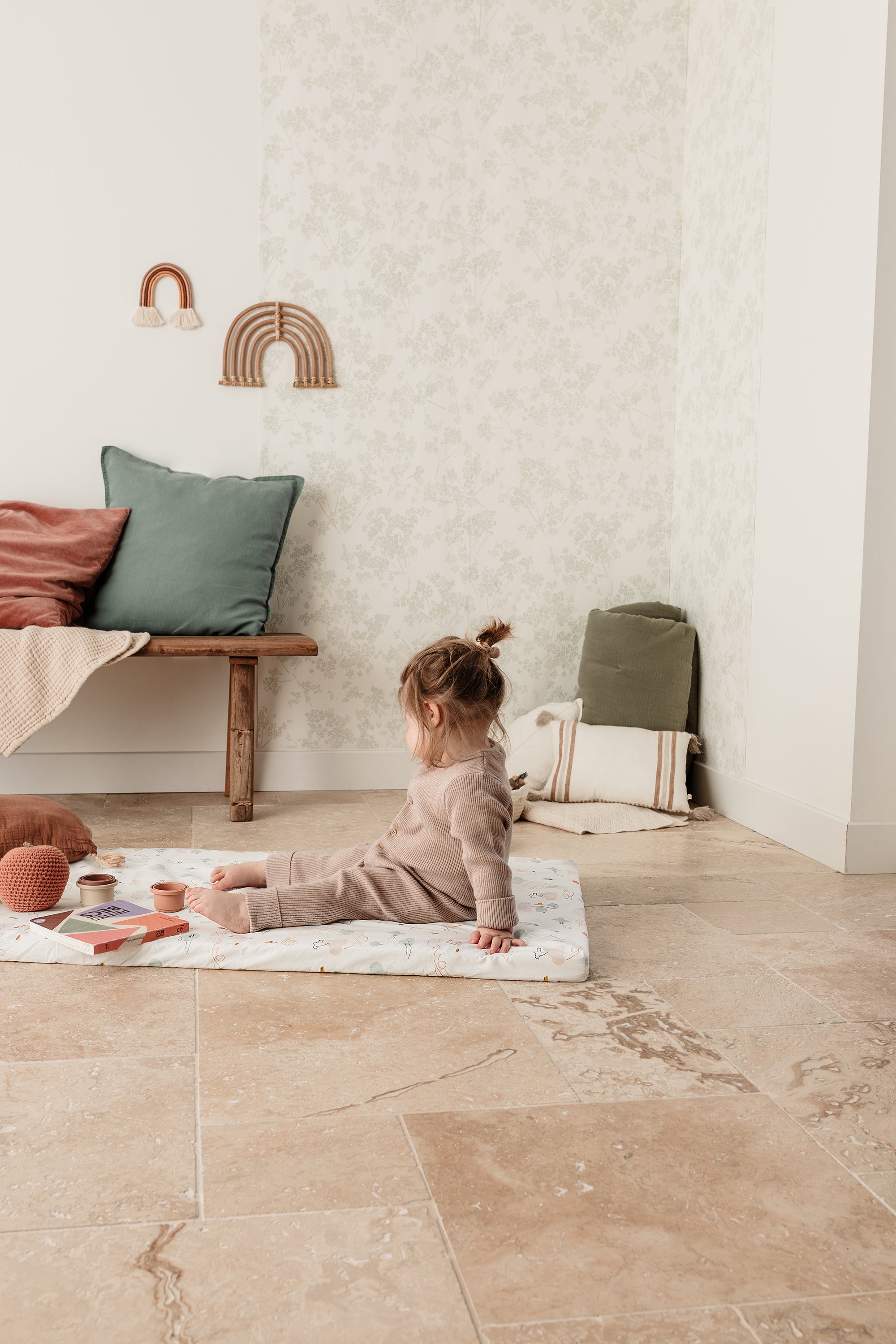 Бебешки матрак за пътуване 60x120 см – Балони от Tineo