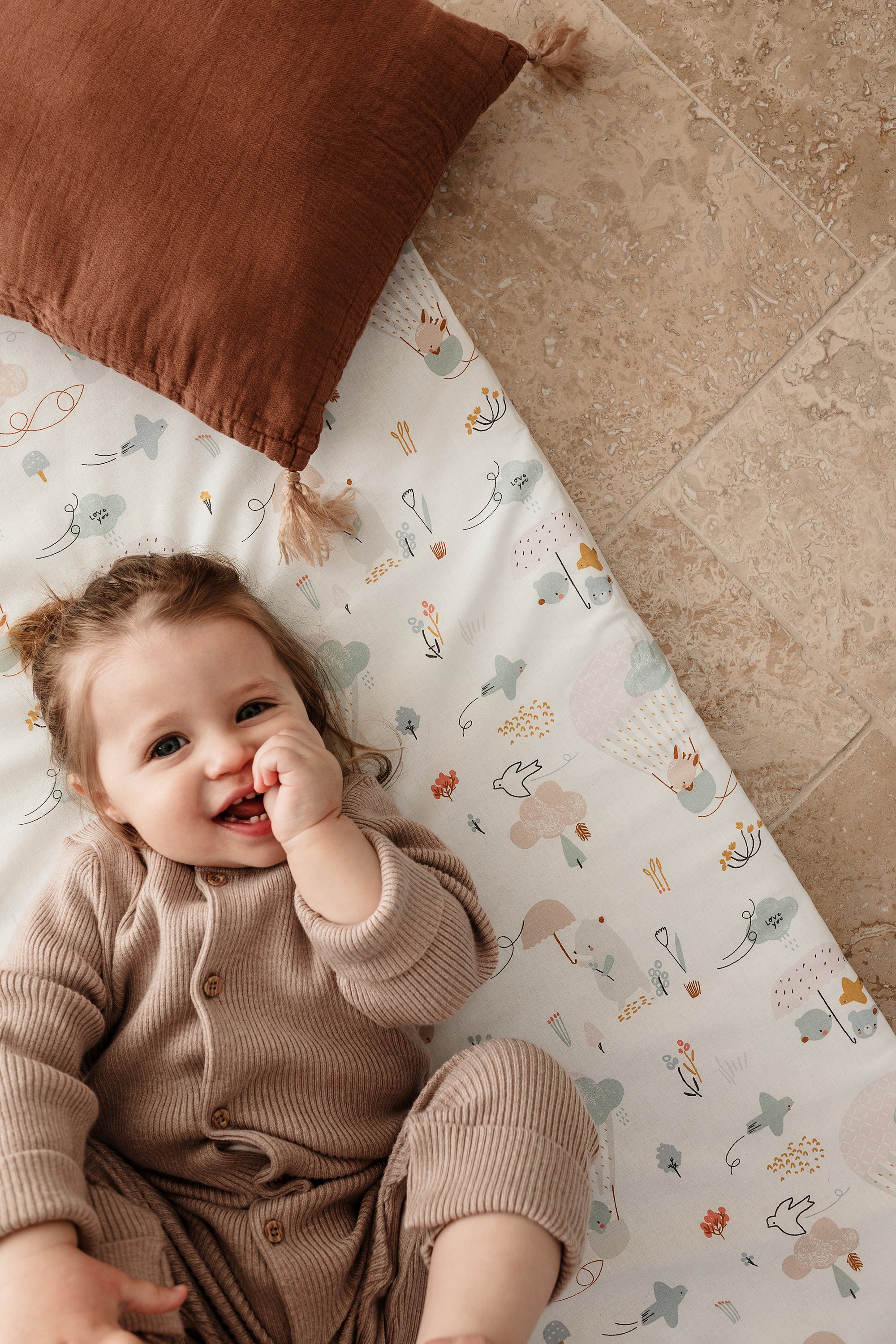 Бебешки матрак за пътуване 60x120 см – Балони от Tineo