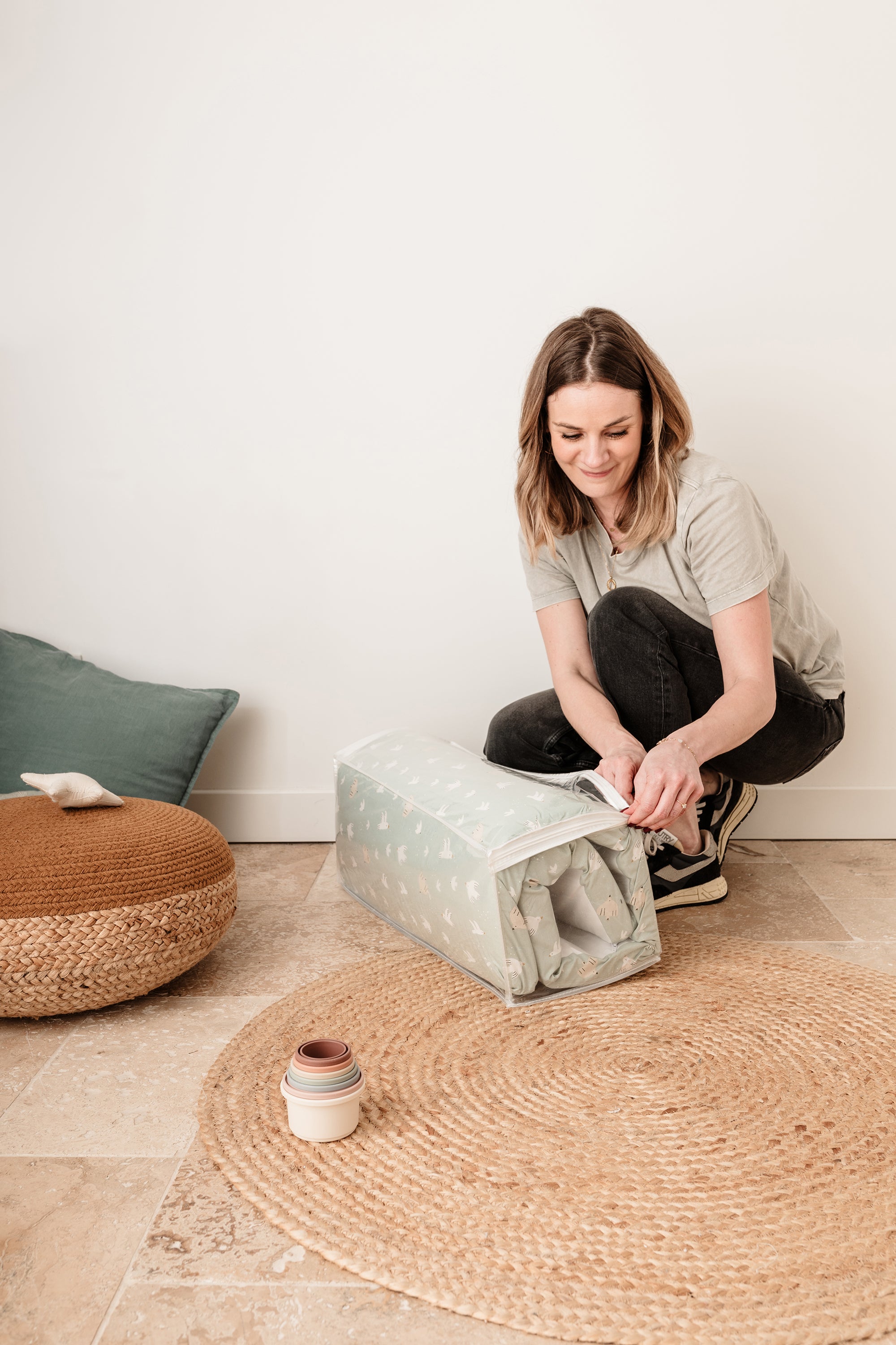 Бебешки матрак за пътуване 60x120 см – Over The Sea от Tineo