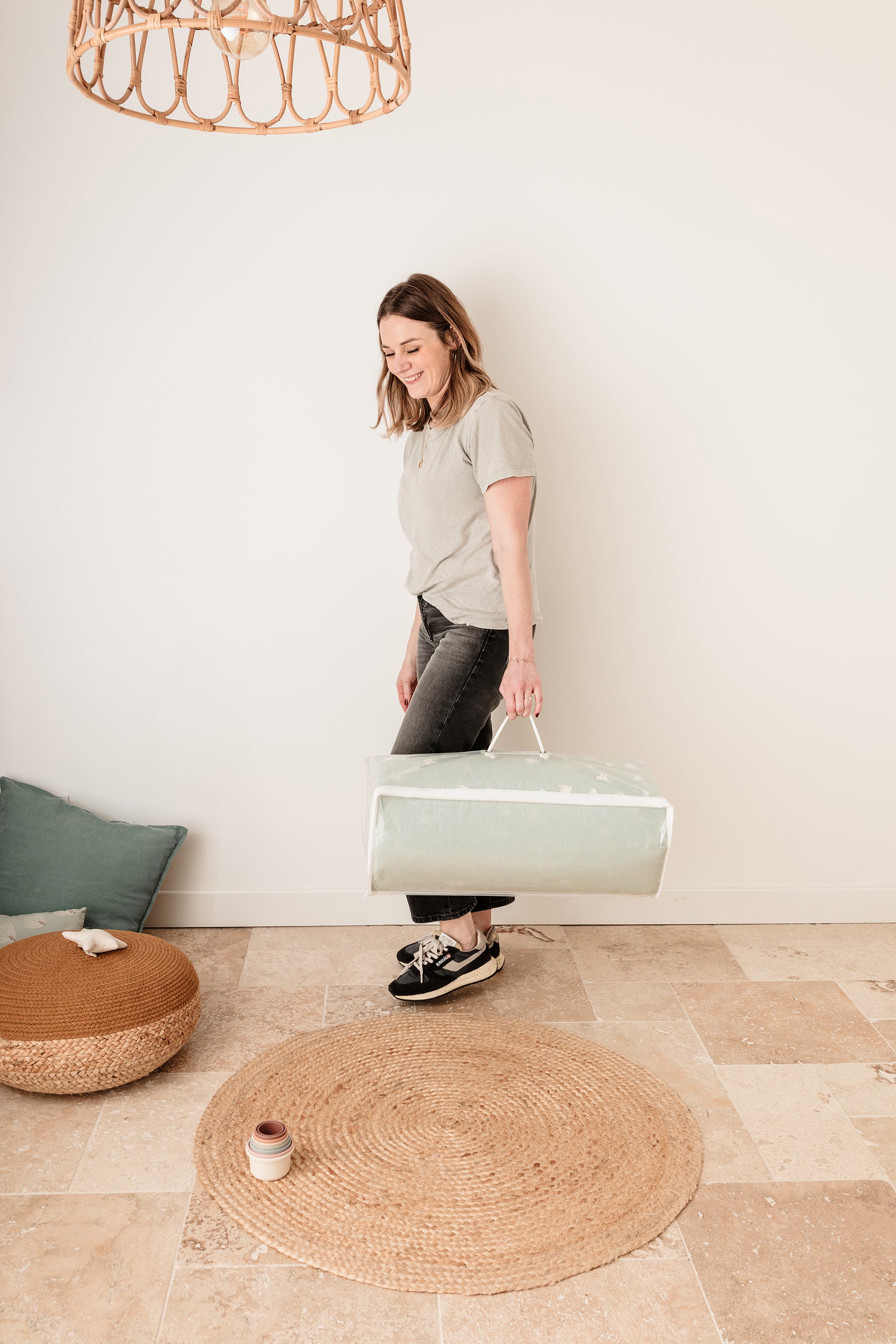 Бебешки матрак за пътуване 60x120 см – Over The Sea от Tineo