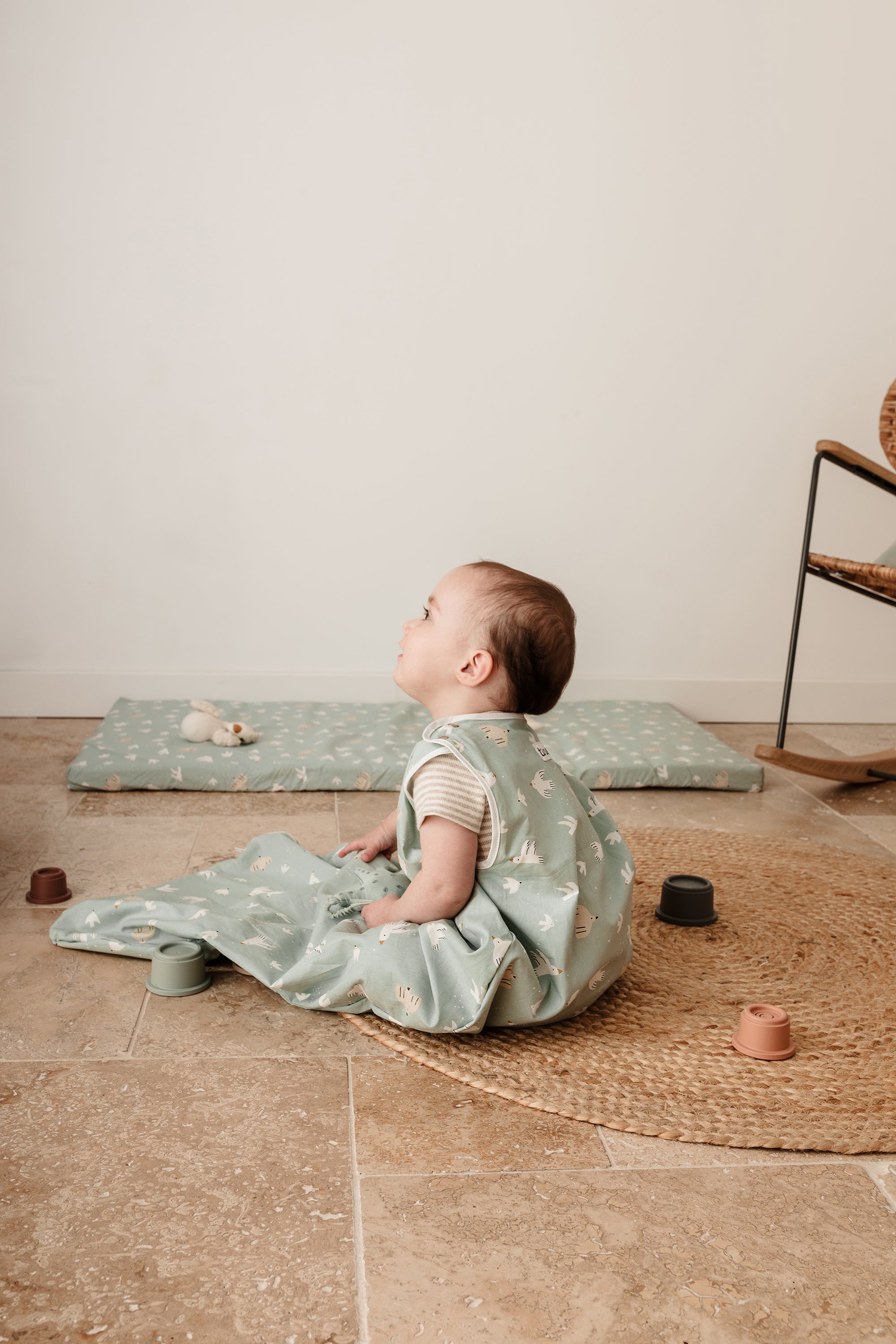 Бебешки матрак за пътуване 60x120 см – Over The Sea от Tineo