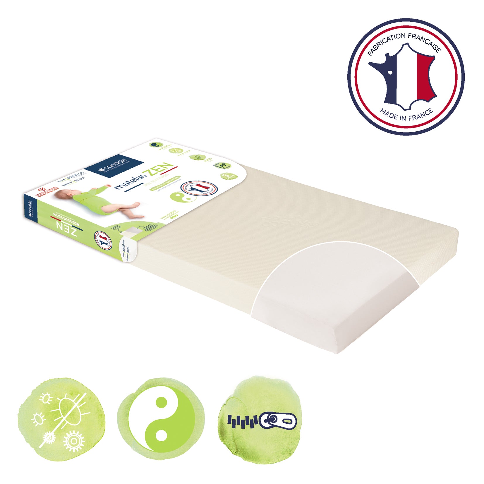 Матрак Дзен с бамбуково покритие За Легло 60X120См (10См Дебелина) Candide