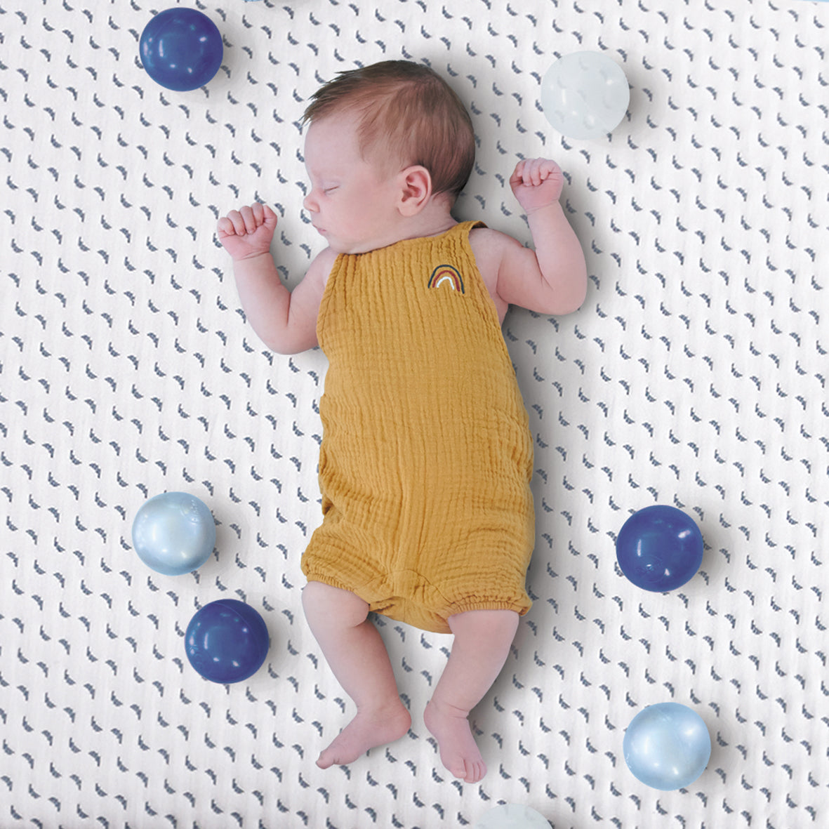 Матрак Ocean Friendly изработен от рециклирана пластмаса, събрана от океана 60X120См (13См Дебелина) Candide