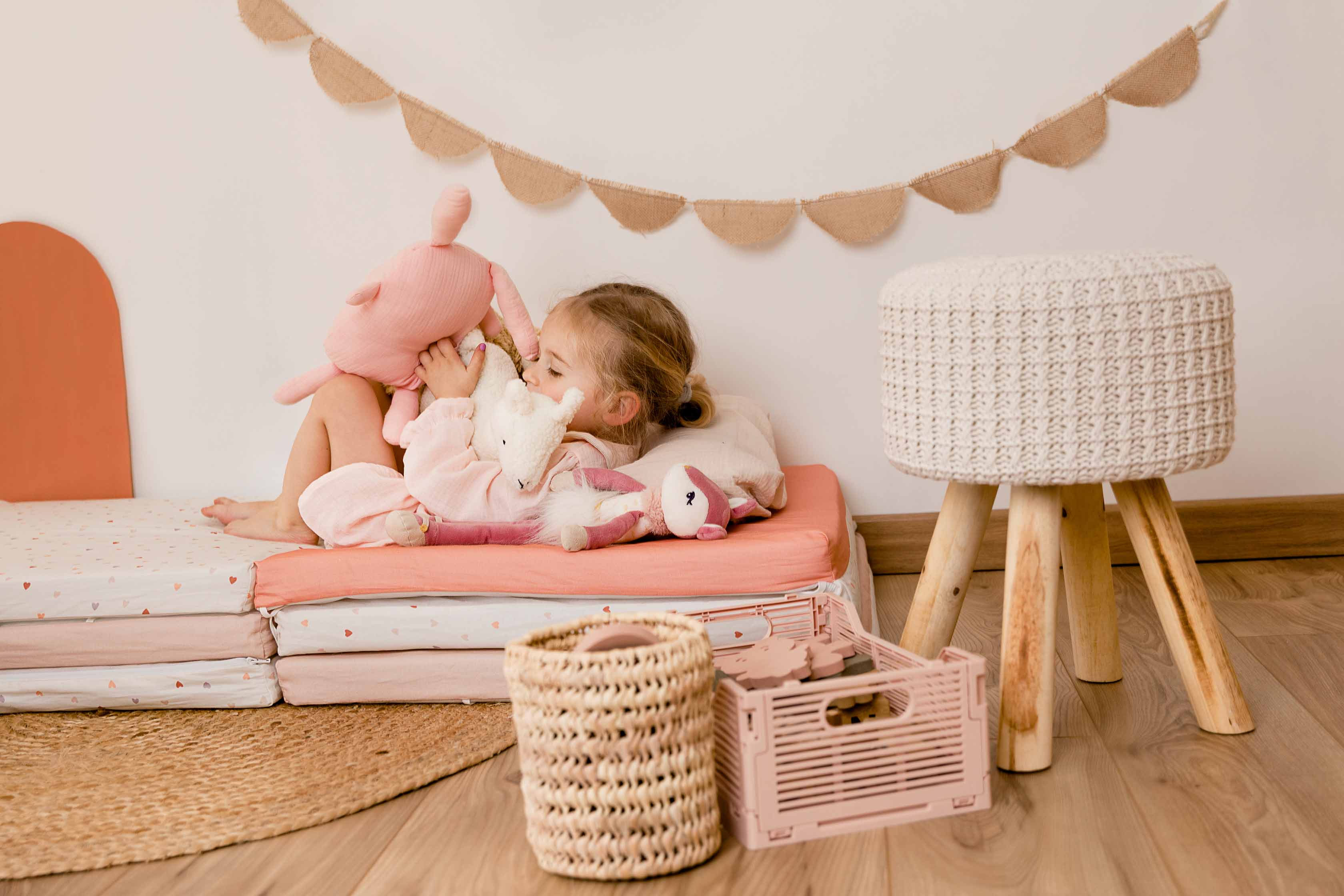 Интелигентна Постелка 5в1 Постелка За Игра, Подвижен Матрак, Барбарон, Тунел И Къща Сърца Tineo