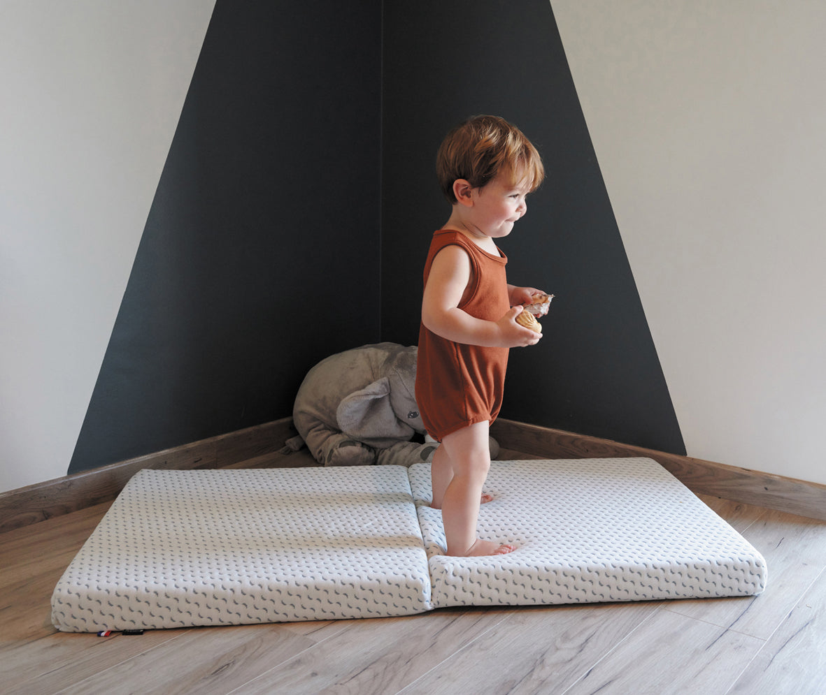 Saltea pliabila Ocean Friendly din plastic reciclat colectat din ocean 60X120Cm (7Cm Grosime) Candide 