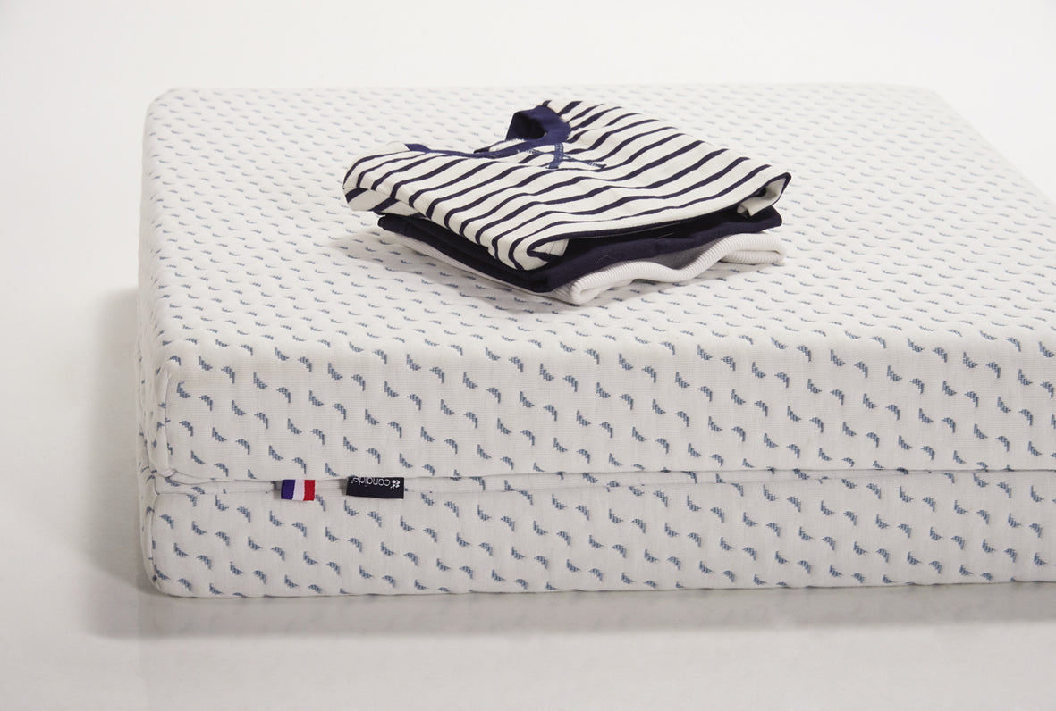 Saltea pliabila Ocean Friendly din plastic reciclat colectat din ocean 60X120Cm (7Cm Grosime) Candide 