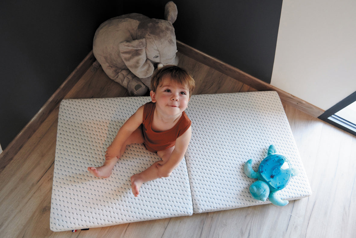 Saltea pliabila Ocean Friendly din plastic reciclat colectat din ocean 60X120Cm (7Cm Grosime) Candide 