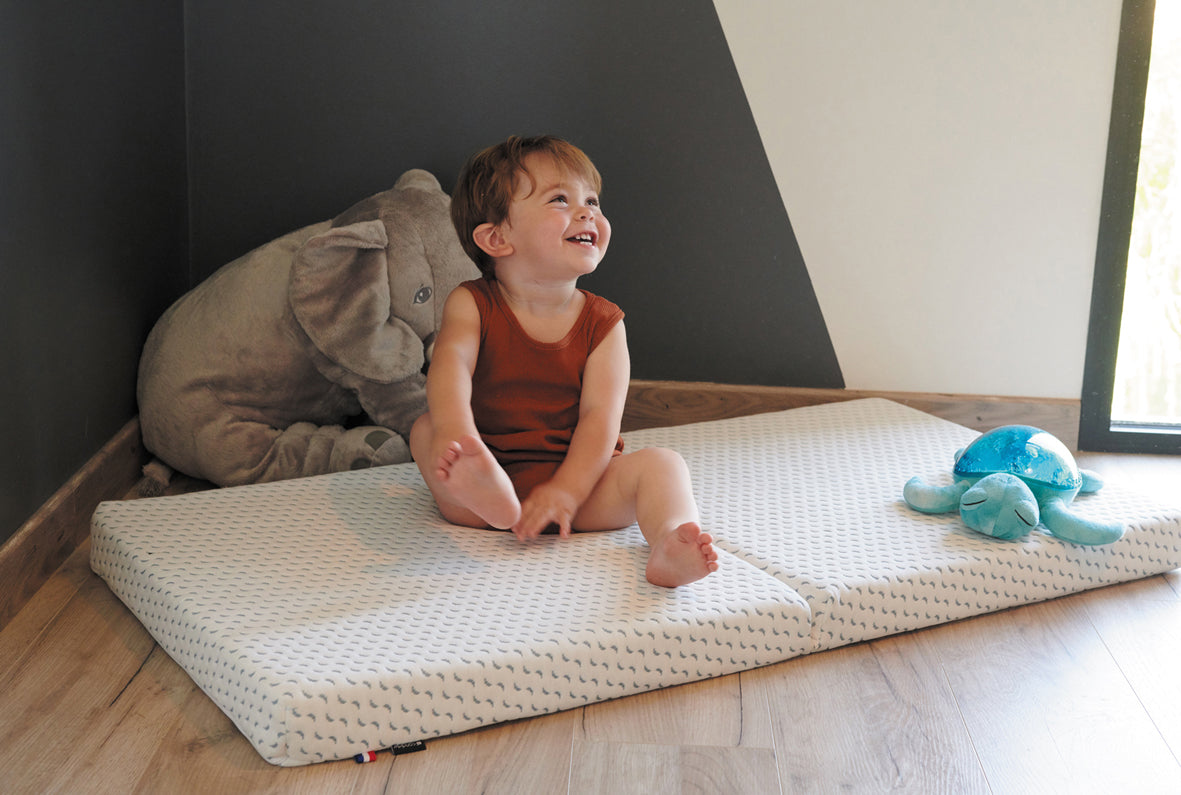 Saltea pliabila Ocean Friendly din plastic reciclat colectat din ocean 60X120Cm (7Cm Grosime) Candide 