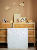 Saltea pliabila pentru bebelusi 2 parti Zen cu husa din bambus 60x120cm (grosime 7cm) Candide