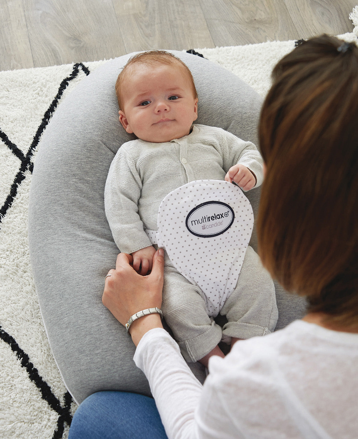 Multirelax Възглавница За Майчинство И Кърмене 3В1 Сив Candide