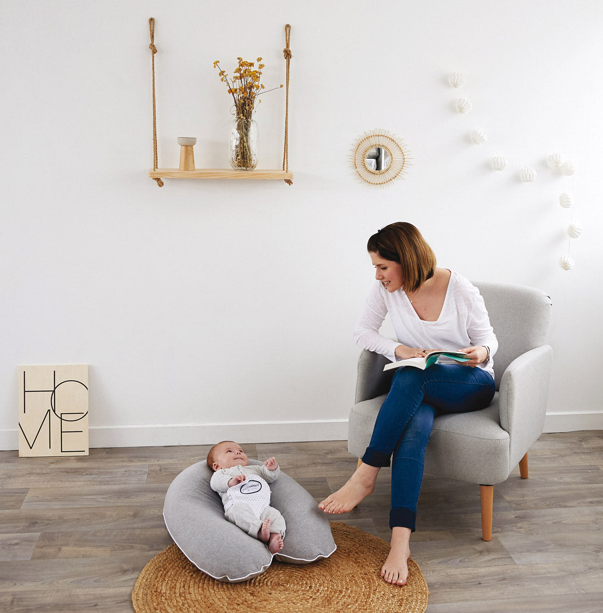 Multirelax Възглавница За Майчинство И Кърмене 3В1 Сив Candide