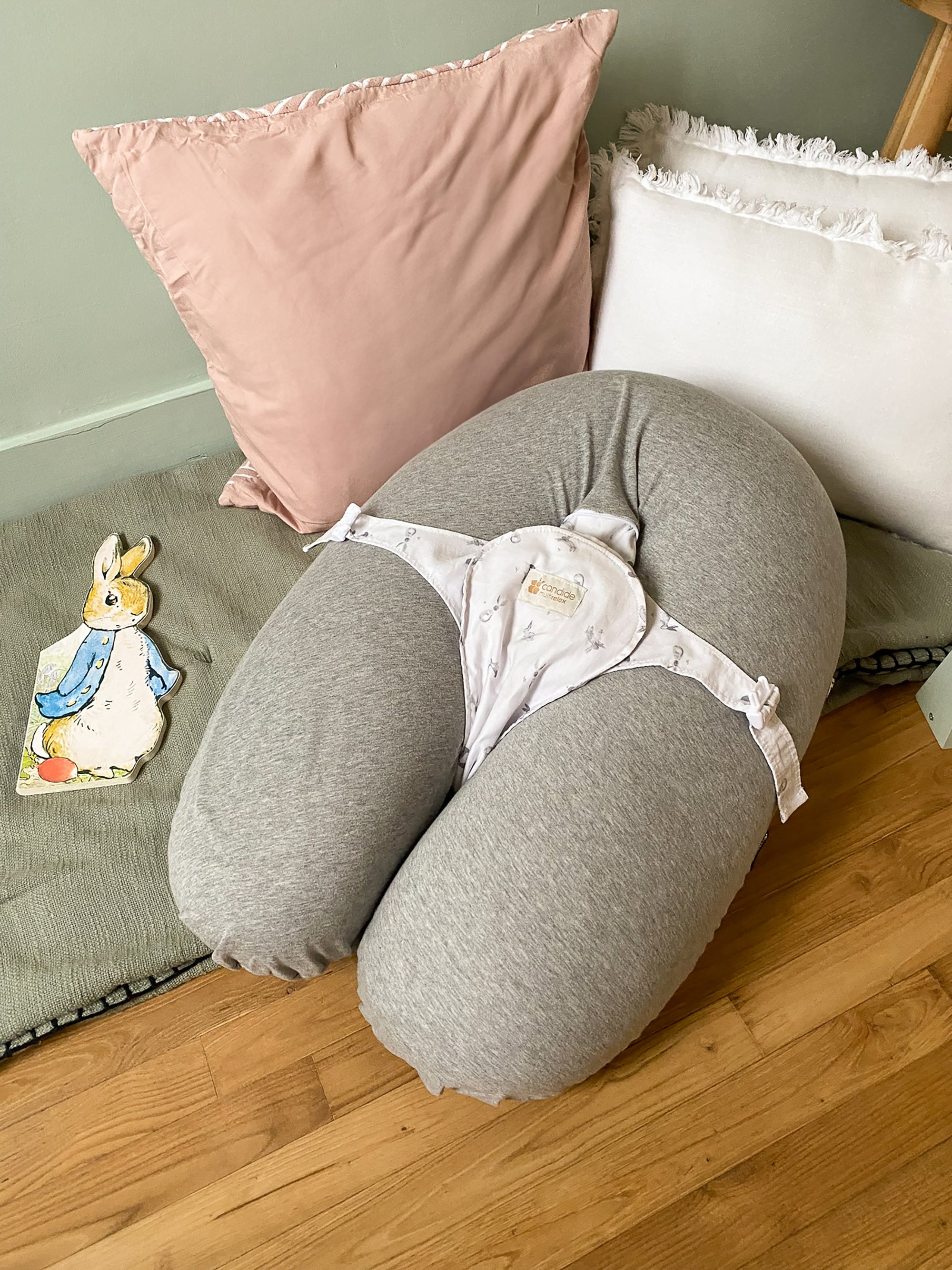 Multirelax Възглавница За Майчинство И Кърмене 3В1 Сиви Зайчета Candide