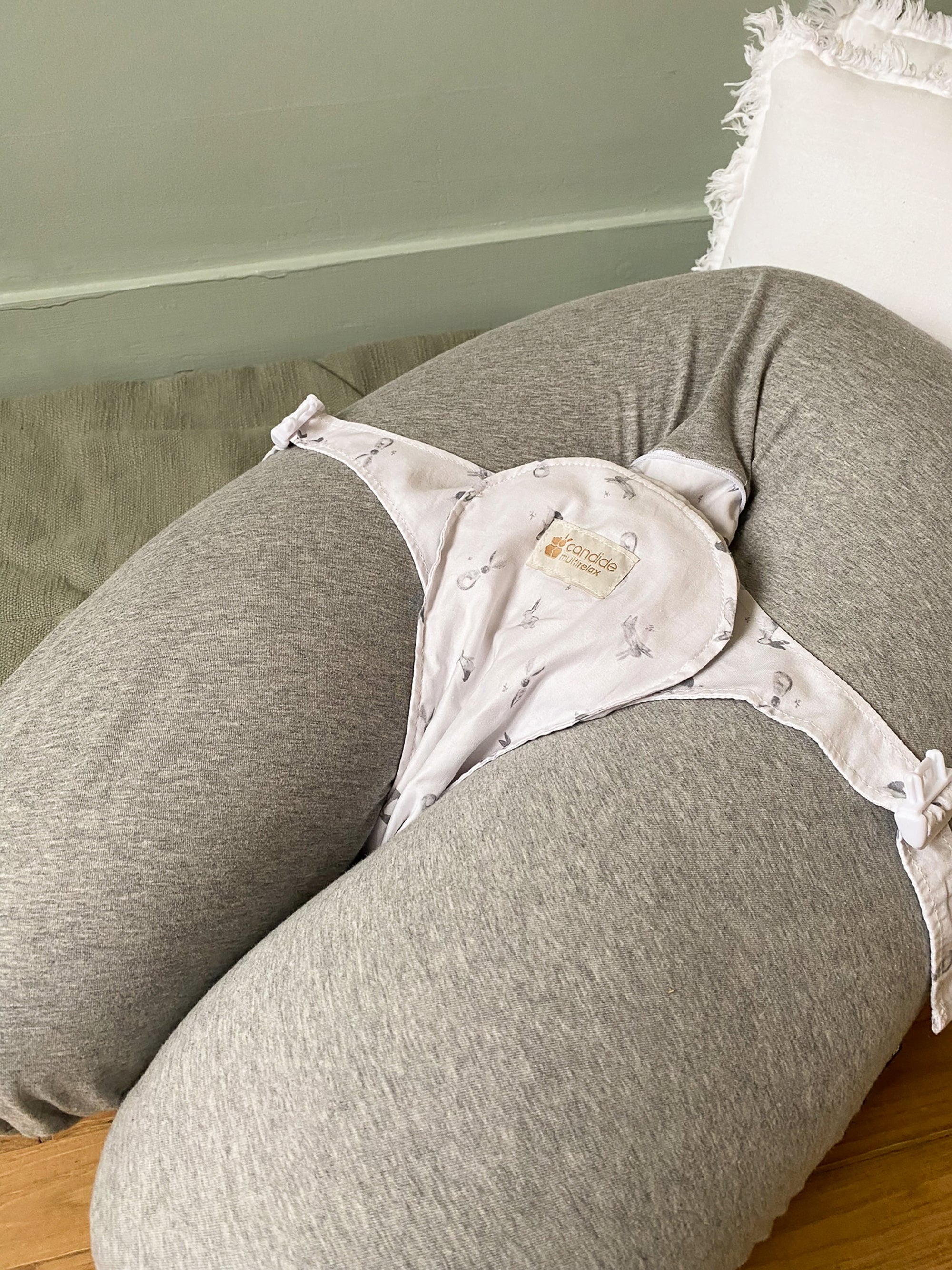 Multirelax Възглавница За Майчинство И Кърмене 3В1 Сиви Зайчета Candide