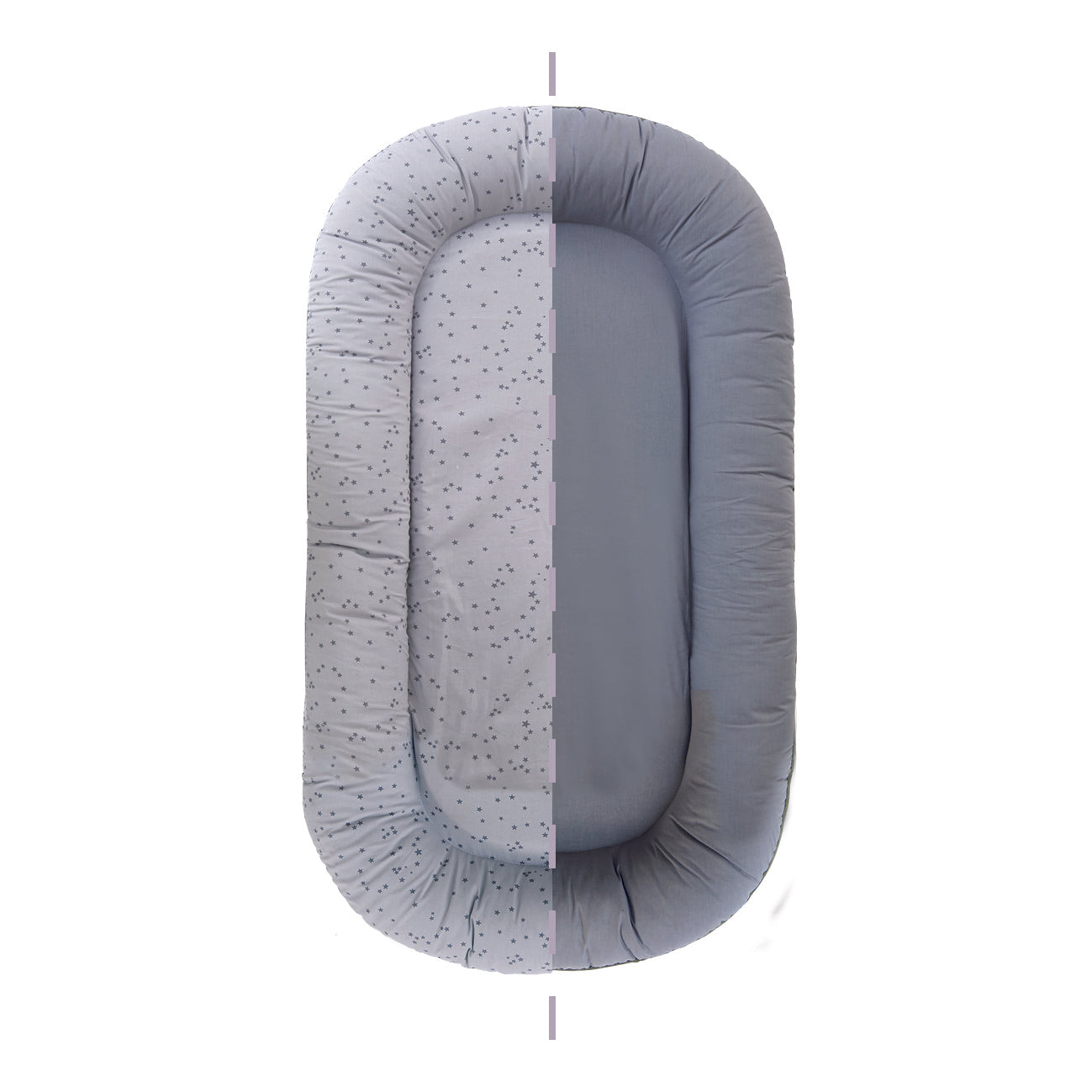 Бебешко Гнездо с 2 лица Сиво 95x60cm Tineo