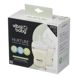 Anti-Colic Feeding Bottles 240 ml. 0+ Vital Baby