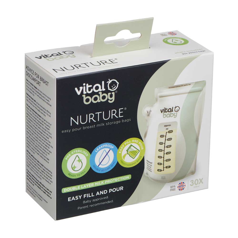 Пликчета за съхранение на кърма Vital Baby