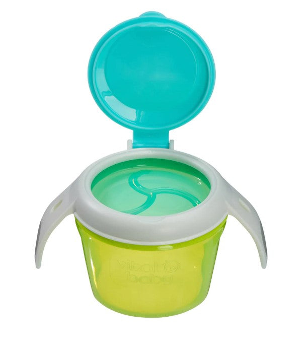 Купа за хранене без разсипване Зелена Vital Baby
