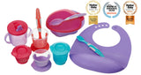 Стартов комплект за хранене лилав Vital Baby