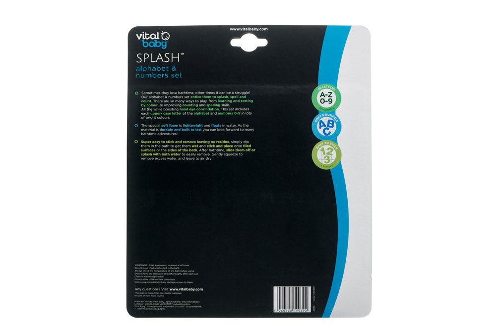 Играчки за баня букви и цифри Vital Baby