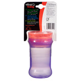 Cana rezistenta la varsare cu margine din silicon moale pentru a bea la 360° Purple Vital Baby 