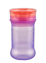 Cana rezistenta la varsare cu margine din silicon moale pentru a bea la 360° Purple Vital Baby 