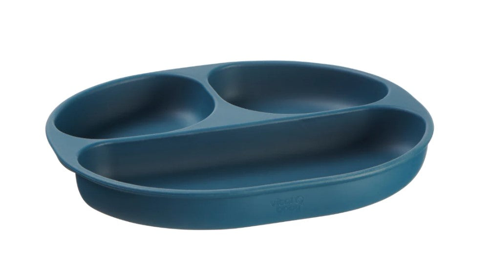 Placă de silicon cu aspirator 4+ luni Blue Vital Baby