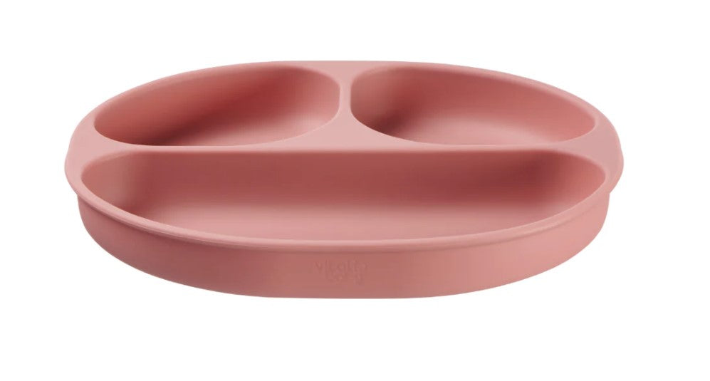 Placă de silicon cu aspirator 4+ luni Pink Vital Baby