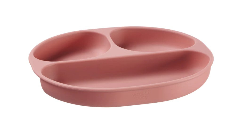 Placă de silicon cu aspirator 4+ luni Pink Vital Baby