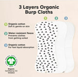 Lavete pentru burp din bumbac organic 5 buc KeaBabies