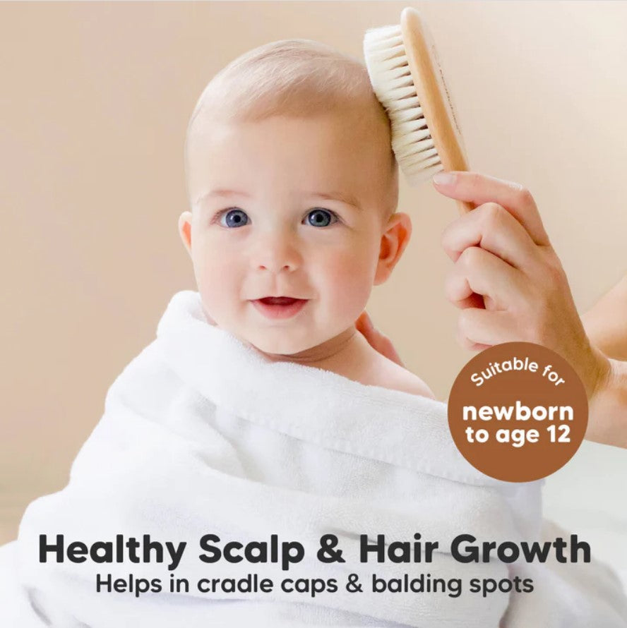 Perie din lemn pentru păr pentru bebeluși KeaBabies